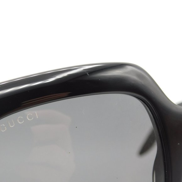 NEW GUCCI GG0896S 001 BLACK GREY SQUARE LOGO WOMEN'S SUNGLASSES FRAME 52… - Picture 12 of 13